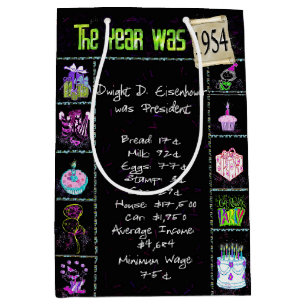 1954 Födelseår - trivial i svart