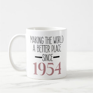 1954 Födelsedag 70 år gamla gåvor Kaffemugg