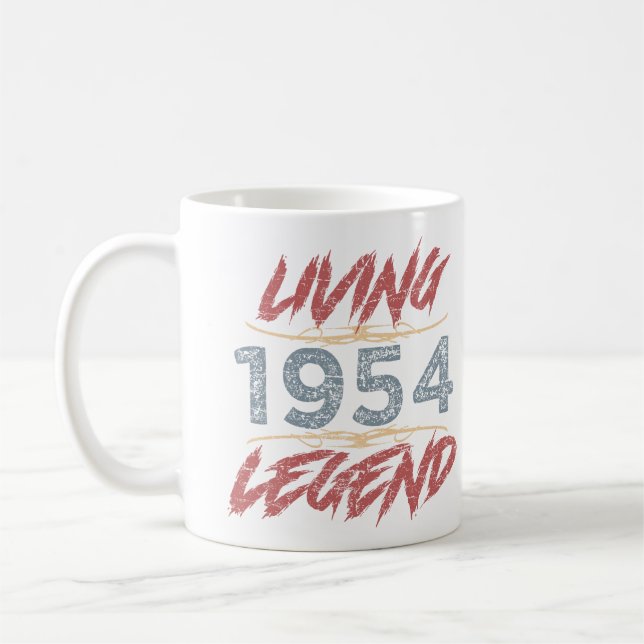 1954 Legend 70:e födelsedagen Kaffemugg (Vänster)
