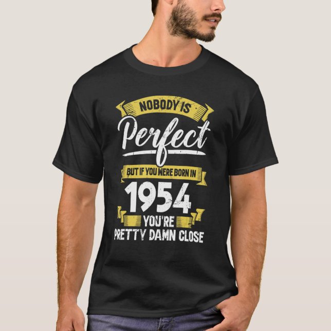 1954 Vintage - stressad design T Shirt (Framsida)