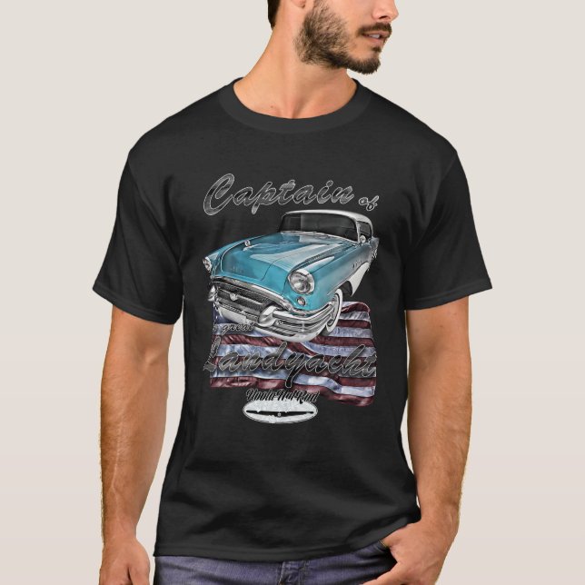 1955,55,Roadmaster,Speciell,Riviera,Rak åtta T Shirt (Framsida)
