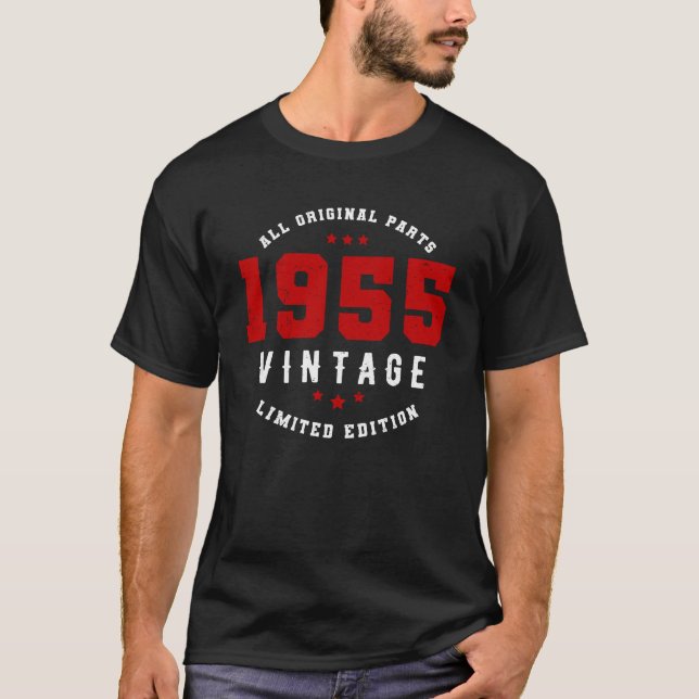 1955 Alla originaldelar, Begränsada utgåvan, Vinta T Shirt (Framsida)