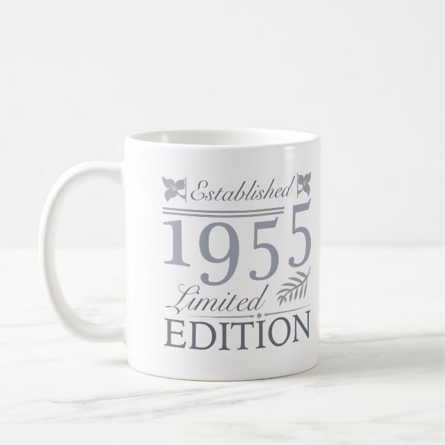 1955 Begränsad utgåva 70 födelsedagar Kaffemugg (Vänster)