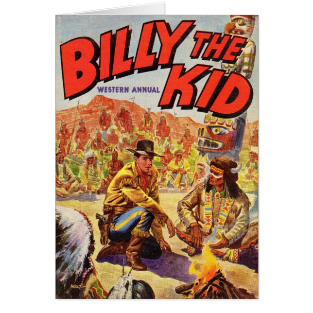 1955 Billy the Kid Western annual cover OBS Kort (Framsidan)