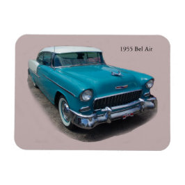1955 Blå/Vit Bel Luft-magnet Magnet
