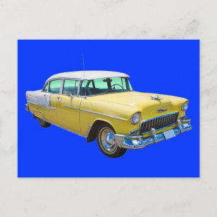 1955 Chevrolet Bel Luft Antique Car Vykort