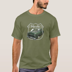 1955 Chevrolet Bel Luft. Grönt Chevy 55. Amerikan T Shirt