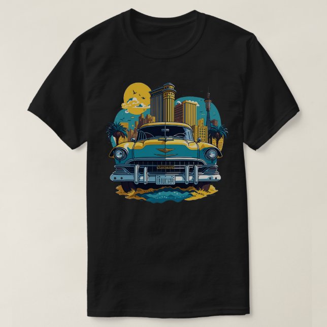1955 Chevrolet Bel Luft T Shirt (Design framsida)