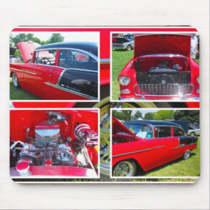 1955 Chevrolet Sedan Collage Mouse Pad Musmatta