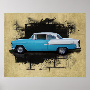 1955 Chevy Bel Luft - Classic Car - Print Poster