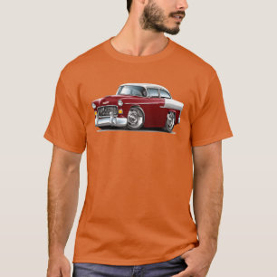 1955 Chevy Belair rödbrun bil rolig T Shirt