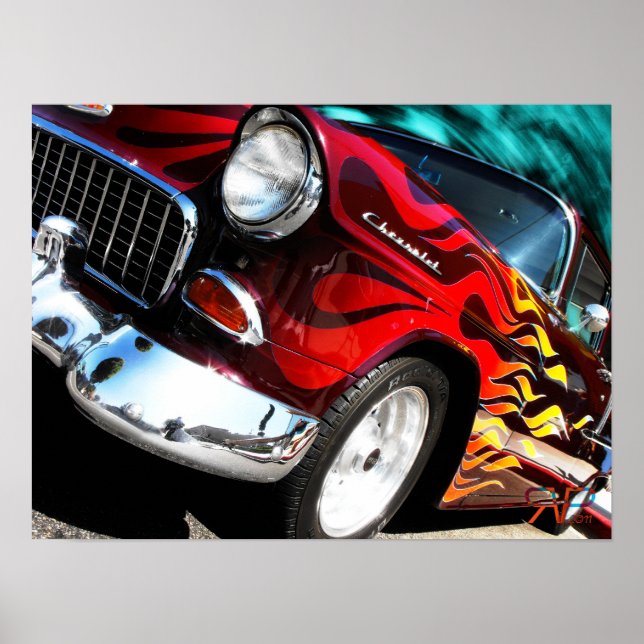 1955 Chevy Hot rod Poster (Framsidan)