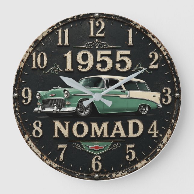 1955 Classic Car  Stor Klocka (Framsida)