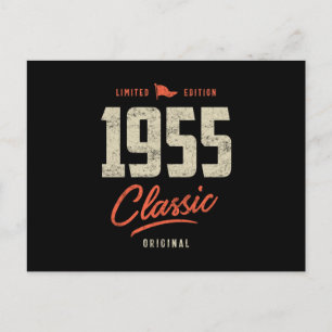 1955 Klassisk Födelsedagspresent Vykort