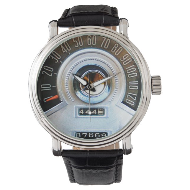 1955 Klassisk Hastighetsmätare för Bil Armbandsur (Framsida)