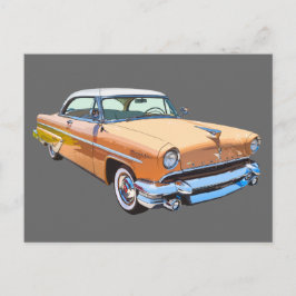 1955 Lincoln Capri Luxury Car Vykort