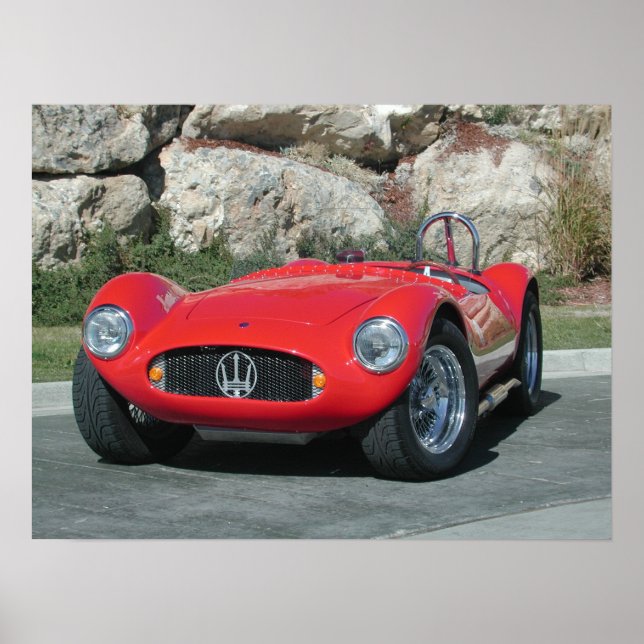 1955 Maserati A6GC5 Roadster Poster (Framsidan)