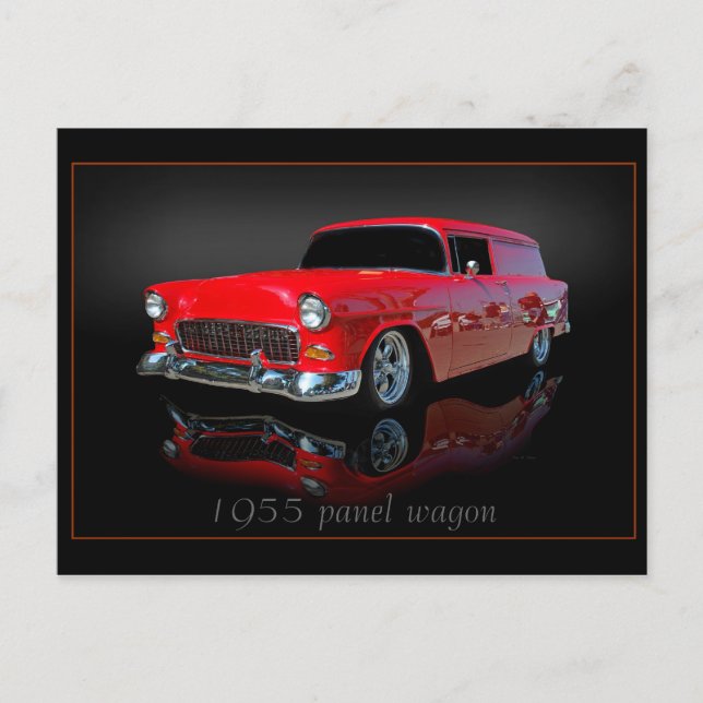 1955-panelvagn vykort (Framsida)