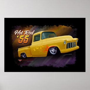 1955 poster av Chevy lastbil