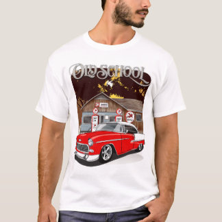 1955 Red & White Chevrolet Bel Luft Old school T Shirt
