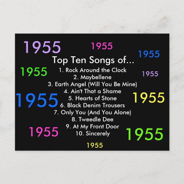 1955 Sång Vykort (Framsida)