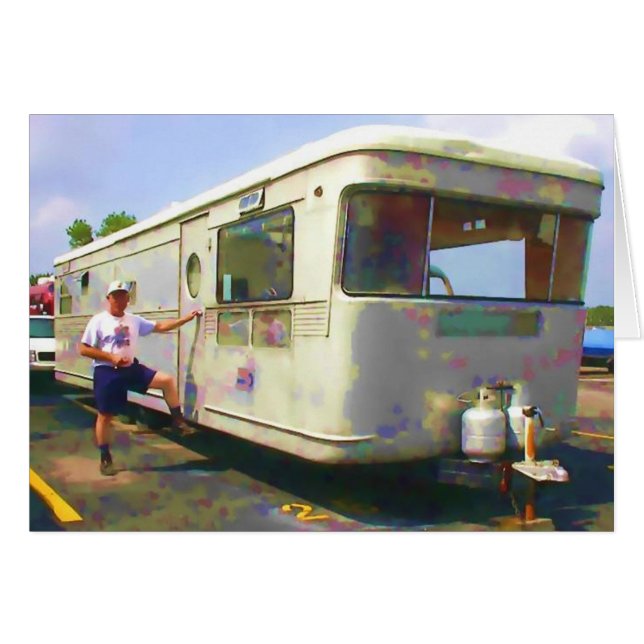 1955 spartanska släp hälsningskort (Framsidan Horizontal)