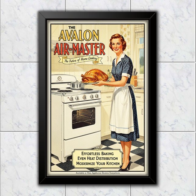 1955 Vintage Avalon Air-Master Ugn Reklam Poster (Skapare uppladdad)