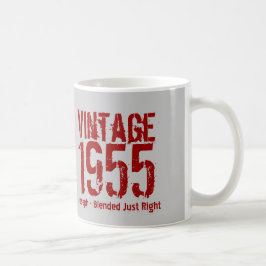 1955 Vintage eller NÅGON BIRTHDAY Höger Blend M4Z Kaffemugg