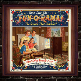 1955 Vintage TV-reklam Poster