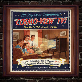 1955 Vintage TV-reklam Poster