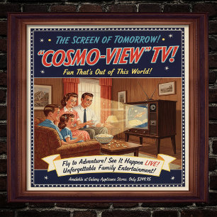 1955 Vintage TV-reklam Poster