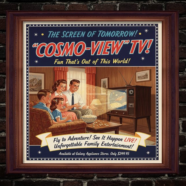 1955 Vintage TV-reklam Poster (Skapare uppladdad)