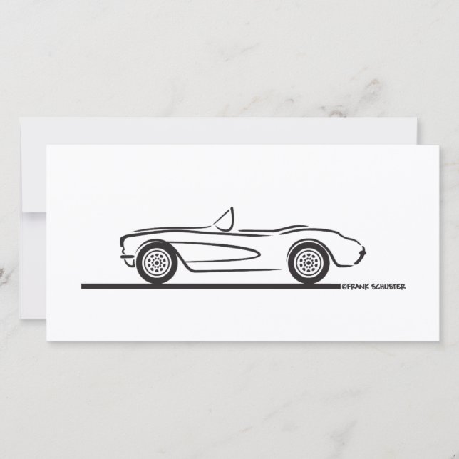 1956 1957 Chevrolet Corvette (Framsida)