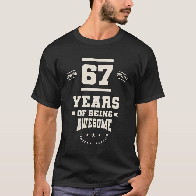 1956 67 års gammal inspiration - 67:e födelsedagen t shirt (Framsida)