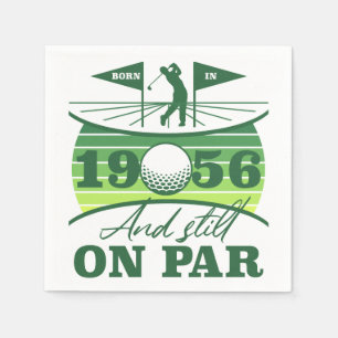 1956 70-årsdag Golfälskare Pappersservett