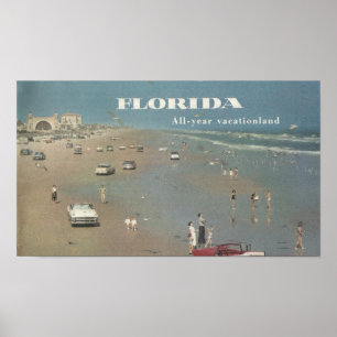 1956 Ad Florida Vacation. Daytona, bågscen Poster