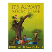 1956 Barns Bok-vecka Poster