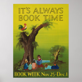 1956 Barns Bok-vecka Poster