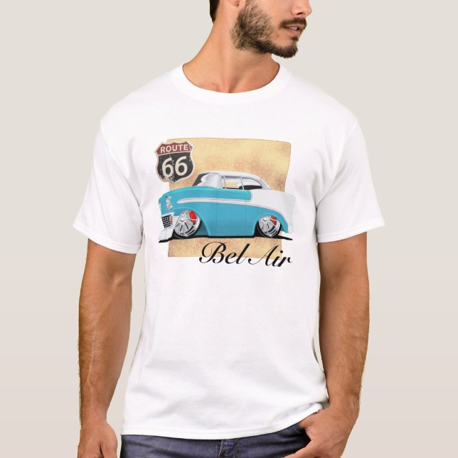 1956 Chevrolet Bel Luft T Shirt (Framsida)