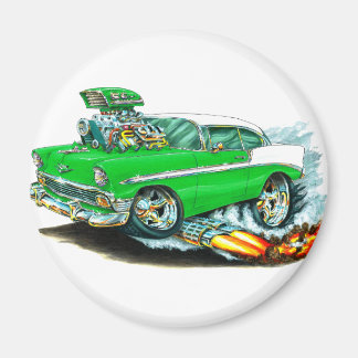 1956 Chevy 150-210 Grönt bil Magnet