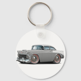 1956 Chevy Belair Grått-White Car Nyckelring