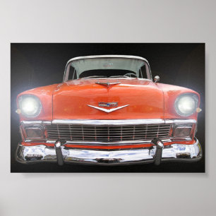 1956 CHEVY "LJUS ON" POSTER