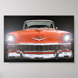 1956 CHEVY "LJUS ON" POSTER