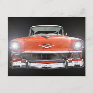 1956 CHEVY "LJUS ON" VYKORT