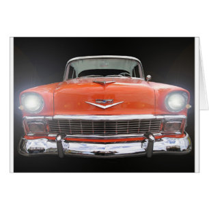 1956 CHEVY "LJUS PÅ ", HÄLSNINGSKORT