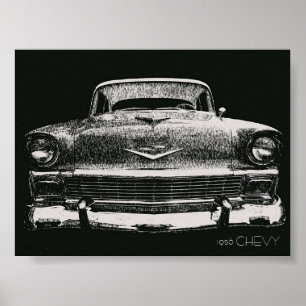 1956 CHEVY SKETCH POSTER