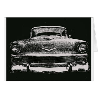 1956 CHEVY SKISSAR HÄLSNINGSKORT