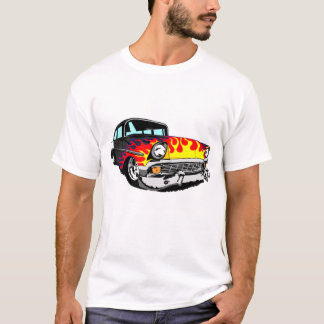 1956 flammade Bel Air i svart Tee
