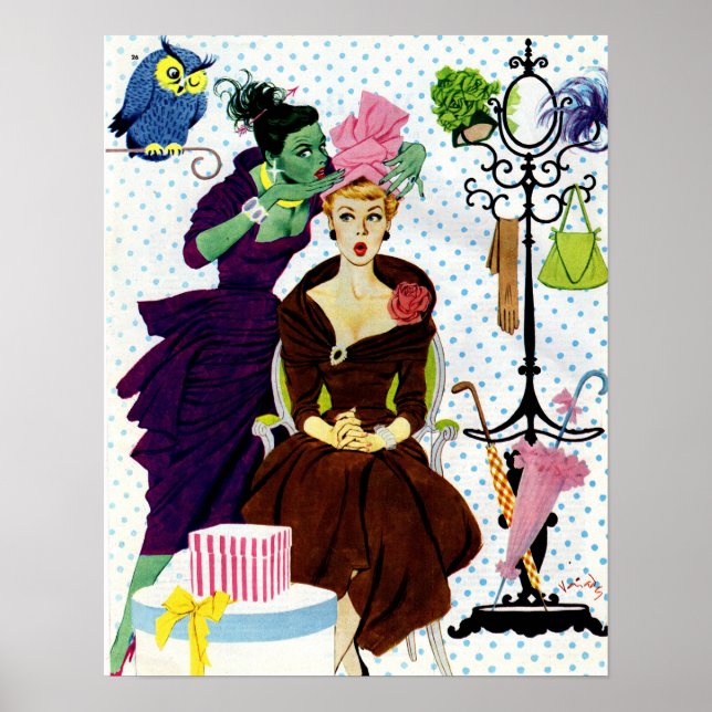 1956 Jealousy whispers in i Glorias öra Poster (Framsidan)