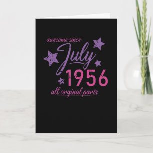 1956 juli Födelsedag Kort